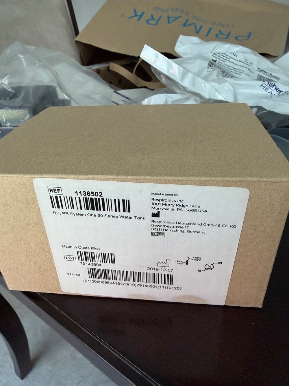 PR System One Series 60 Water Tank NEW IN BOX
